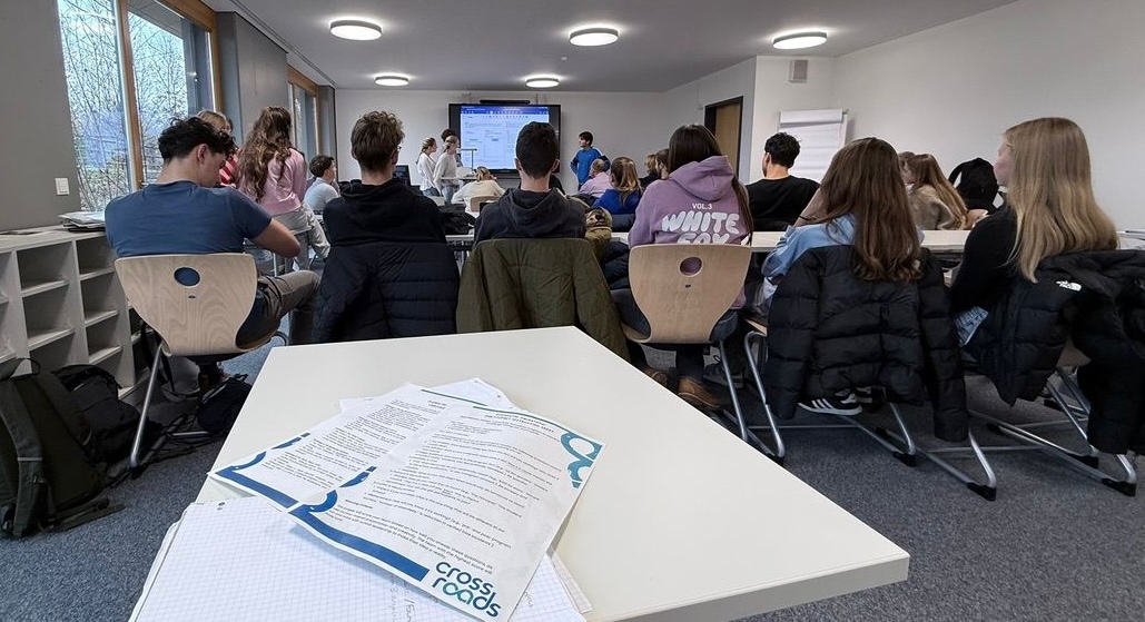 Crossroads workshop in a Munich classroom